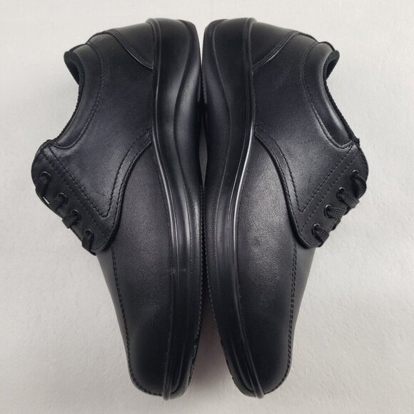 Orthofeet Lake Charles Lace Up Shoe Womens 7.5 B Black Leather Diabetic Orthotic - Picture 5 of 11